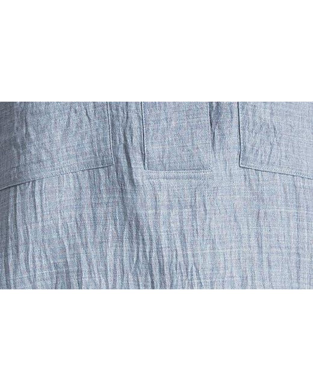 Max Studio Blue Collared Textured Shirt
