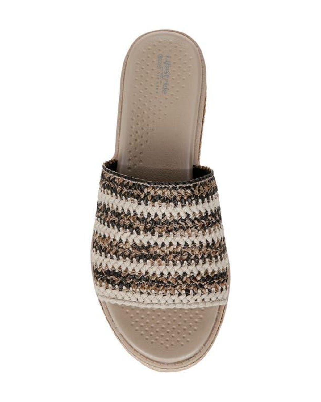 LifeStride Black Breezy Slide Sandal