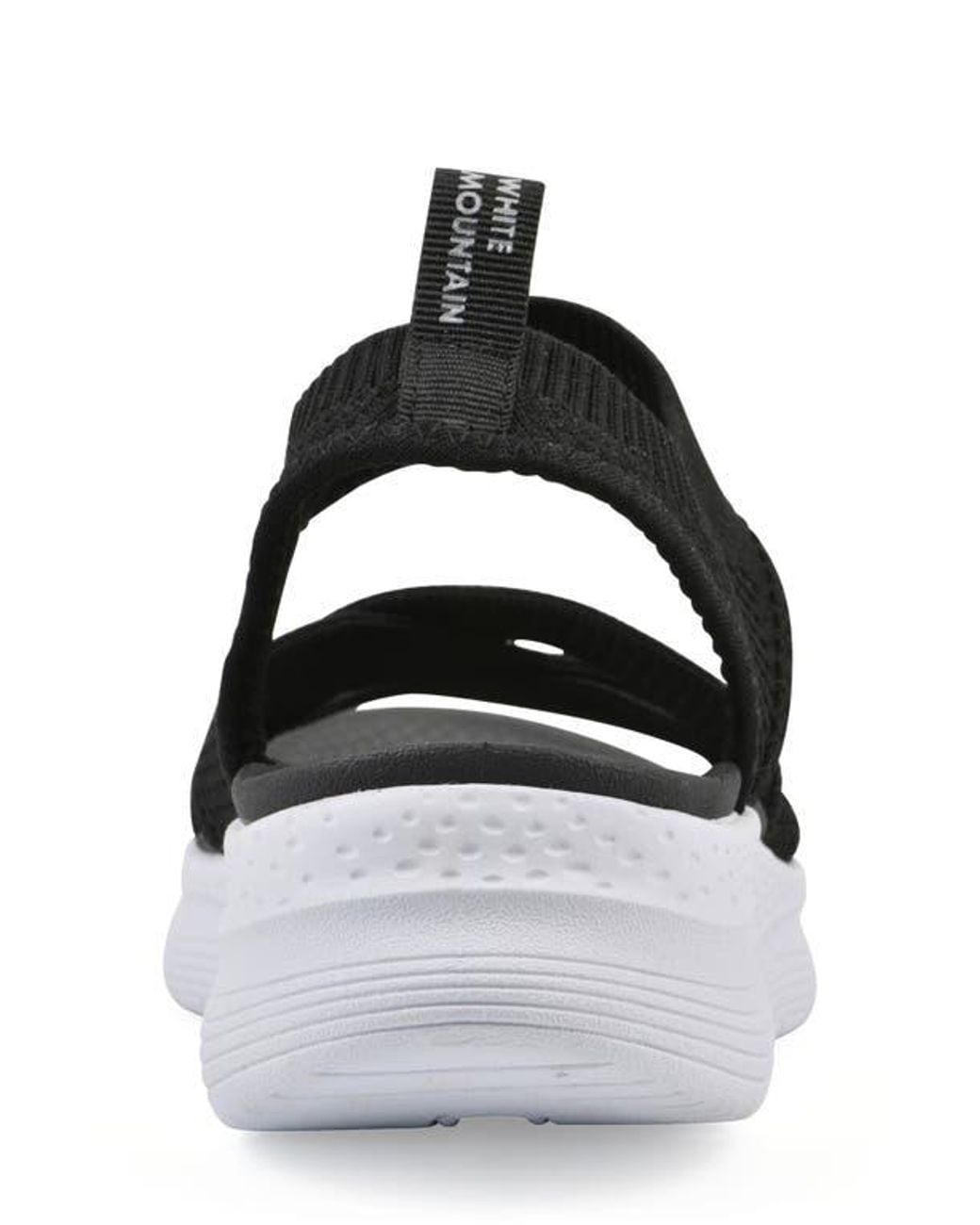 White Mountain Black Charry Knit Sandal