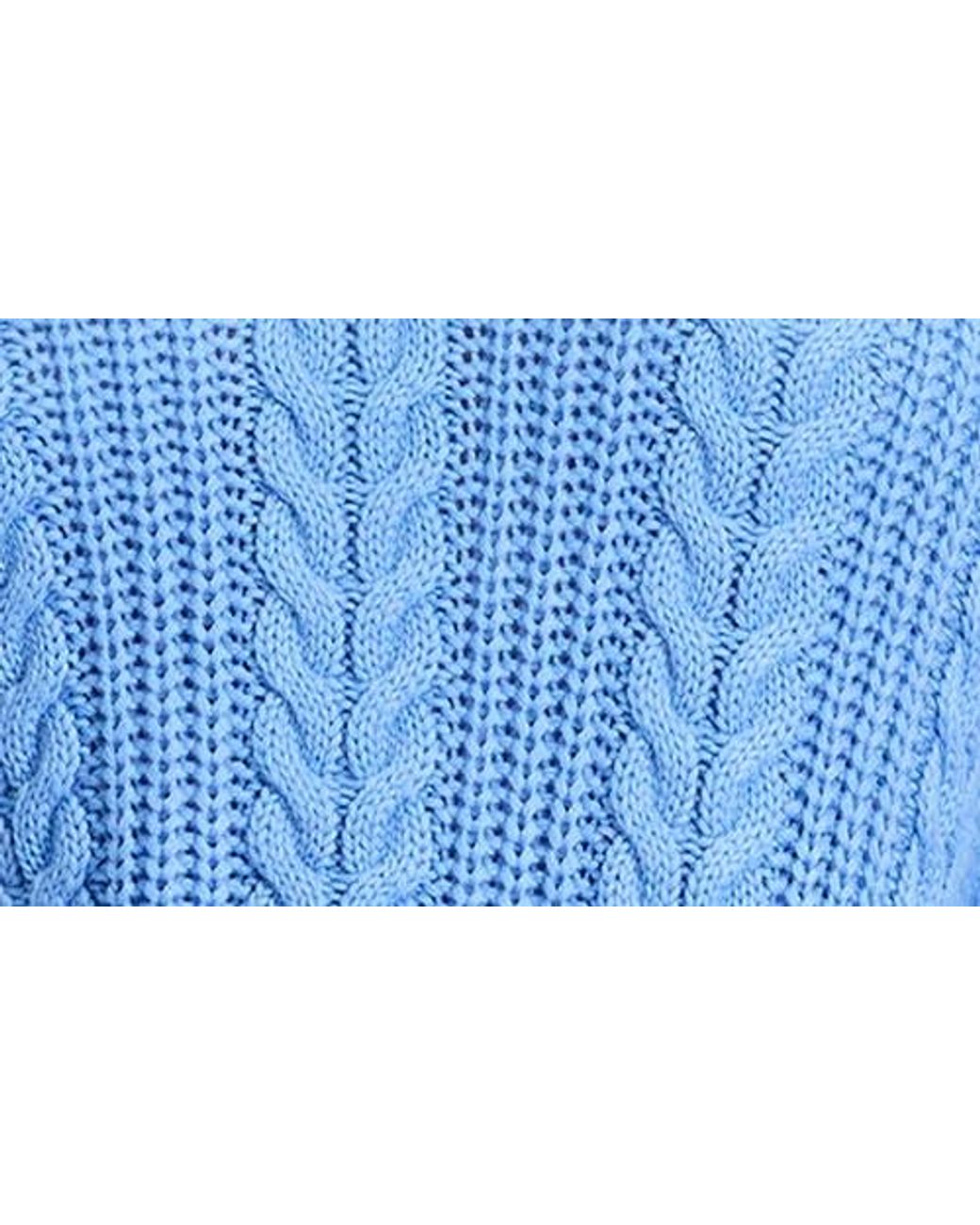 French Connection Blue Ryland Cable Sweater