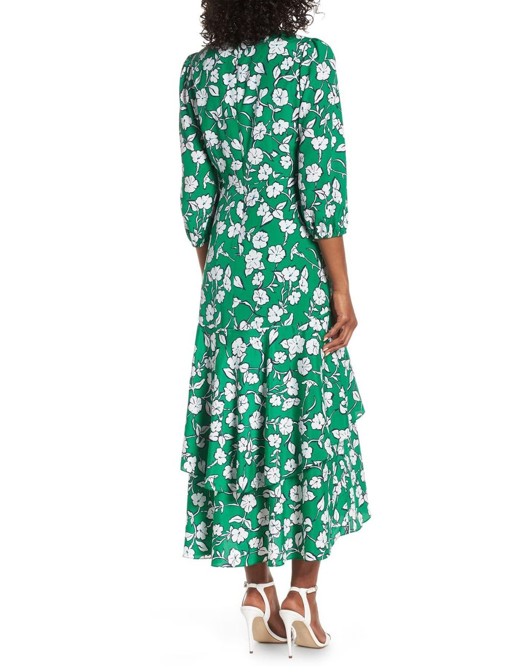 Eliza J Asymmetrical Faux Wrap Maxi 
