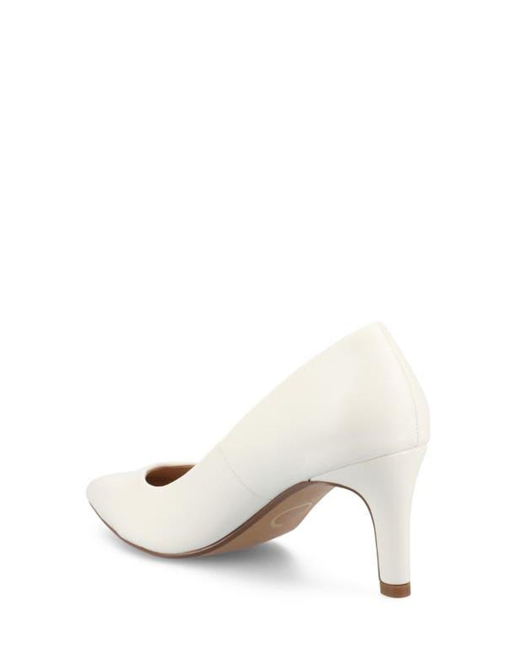 Journee Collection White Scylee Pump