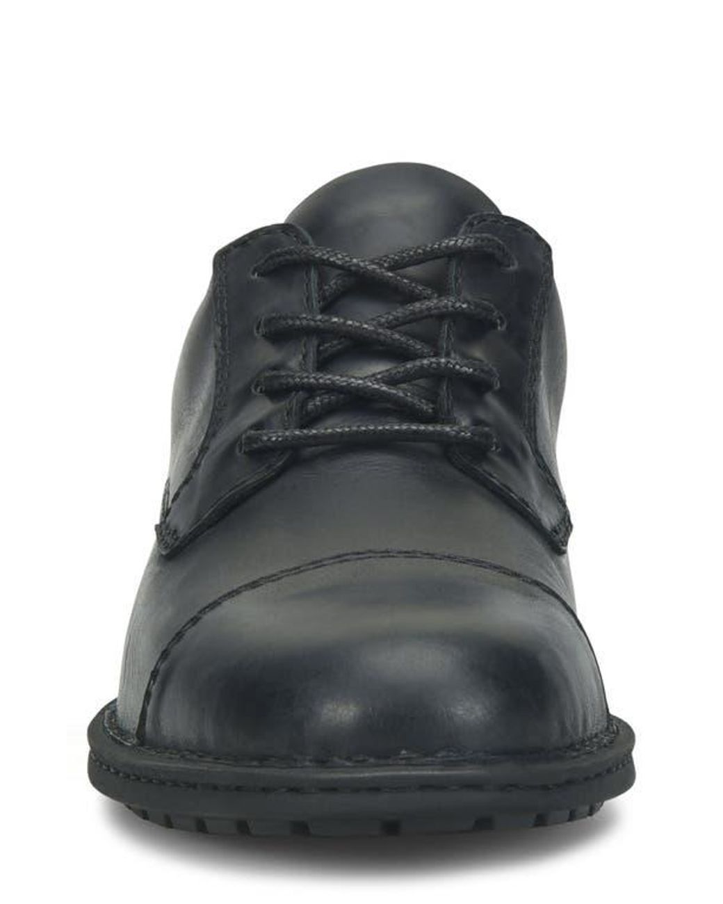 Børn Black Sebastian Leather Cap Toe Derby for men