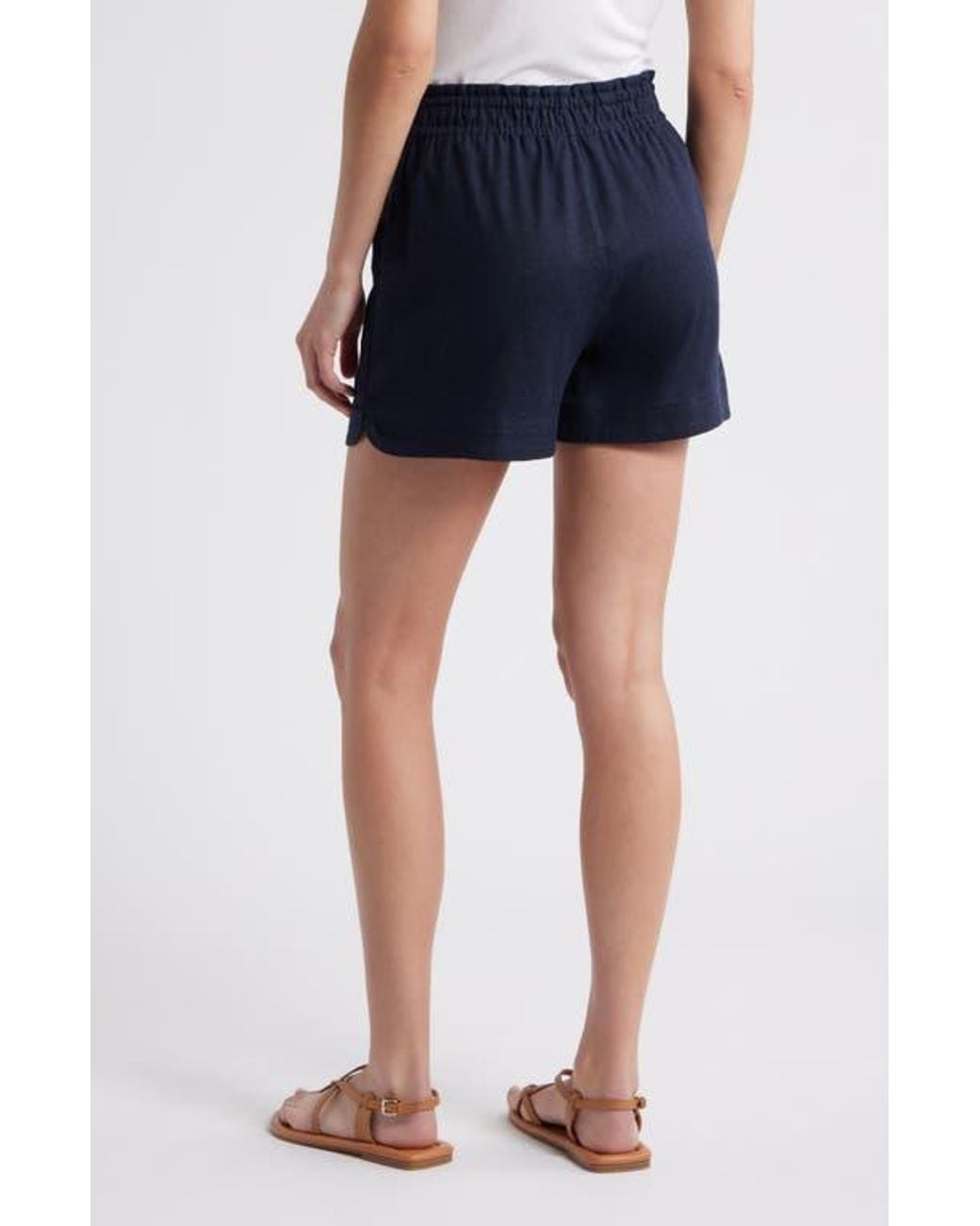 Wit & Wisdom Blue Skyrise Patch Pocket Shorts