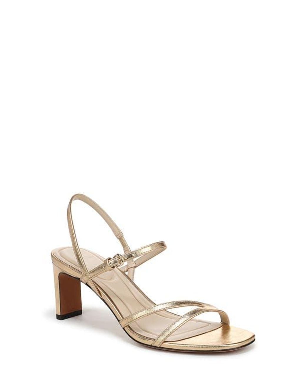 Vince Metallic Marcella Ankle Strap Sandal