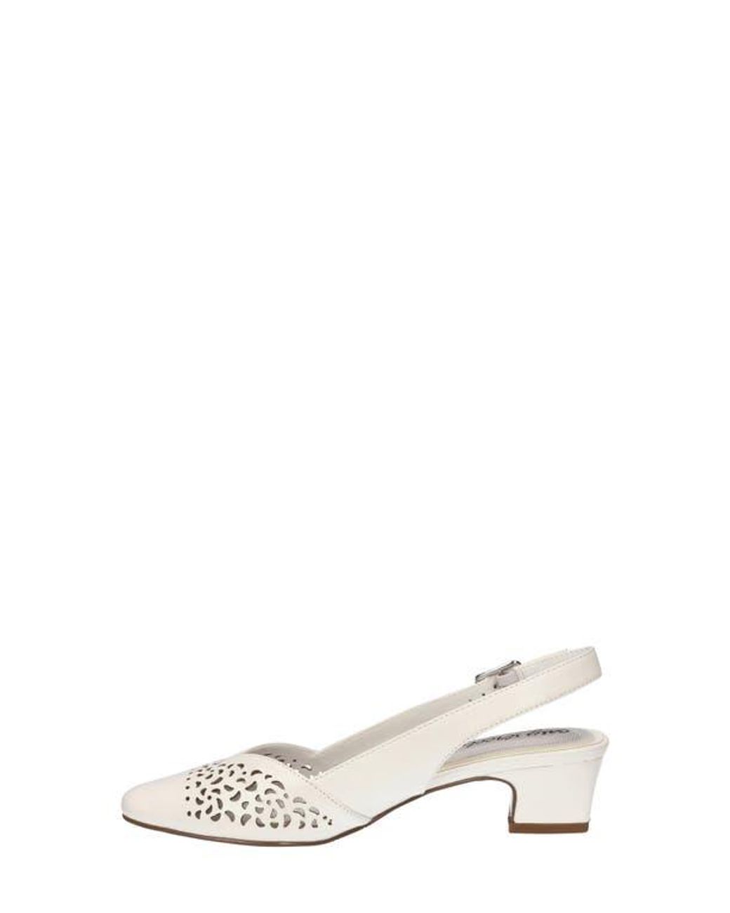 Easy Street White Sofie Slingback Pump
