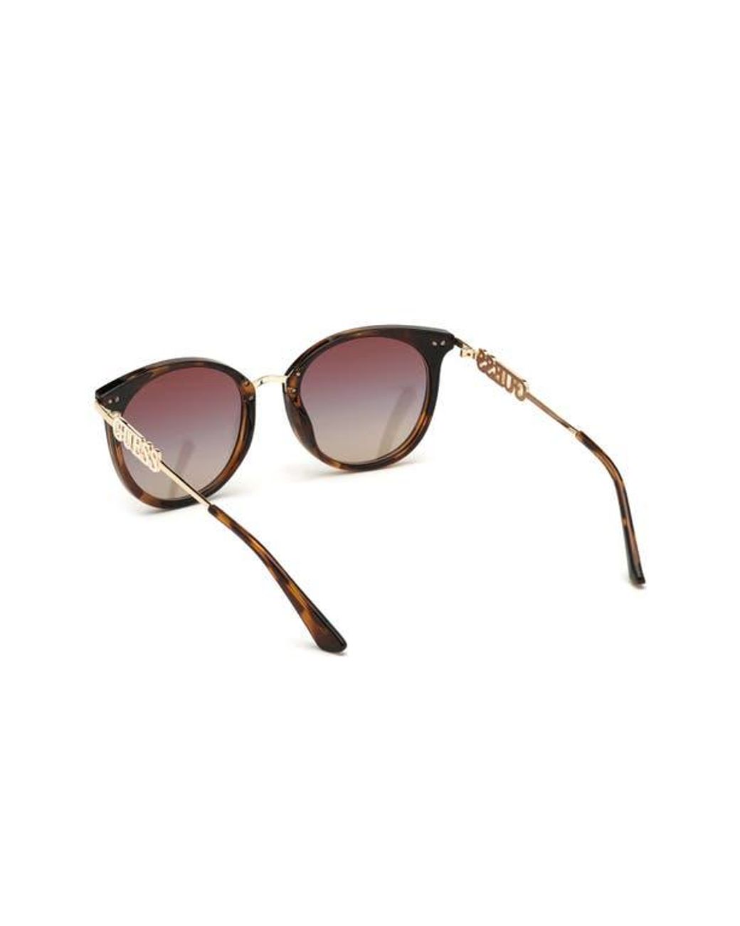 Guess Brown Round Sunglasses for men