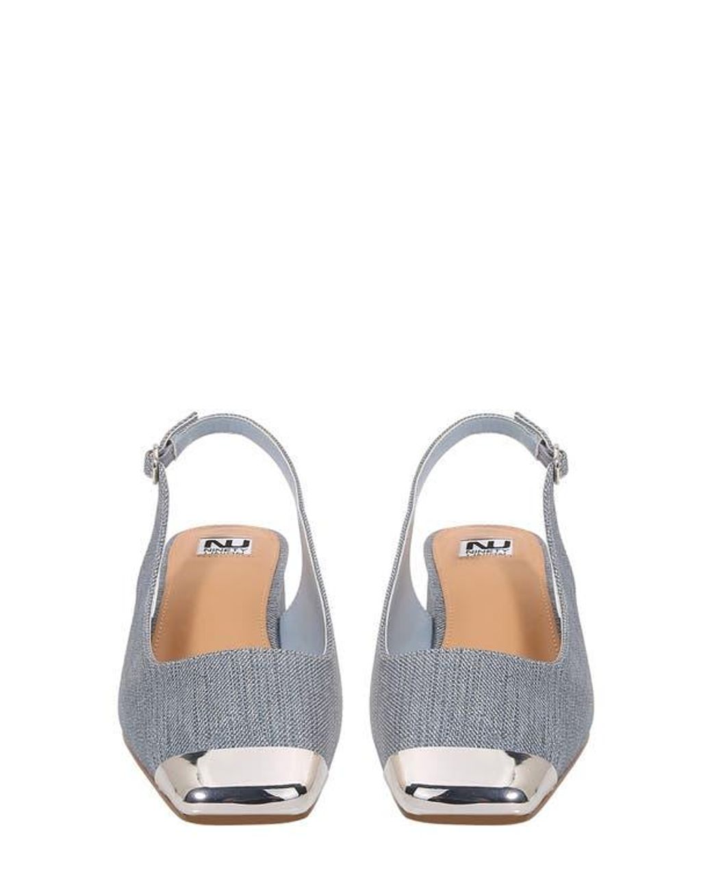 Ninety Union White Empress Tipped Slingback Pump
