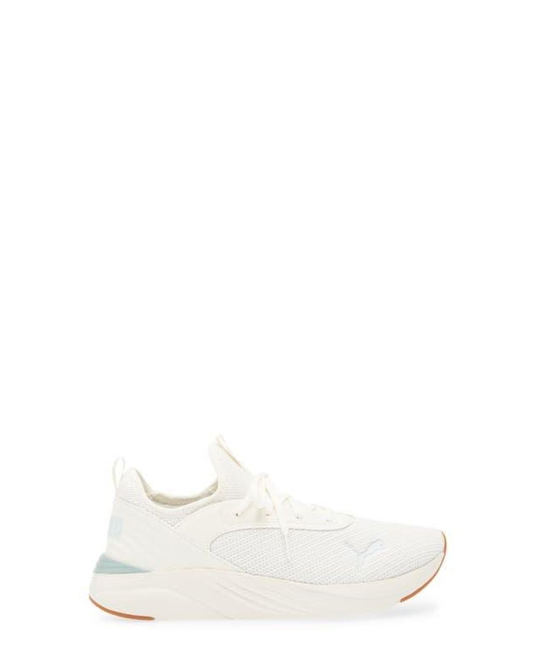 PUMA White Softride Ruby Luxe Sneaker