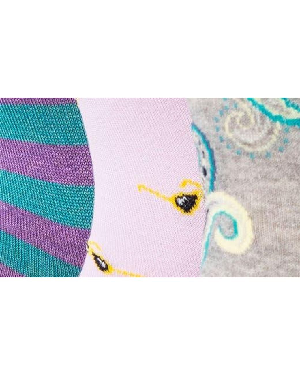 Lorenzo Uomo Blue 3-Pack Assorted Crew Socks for men