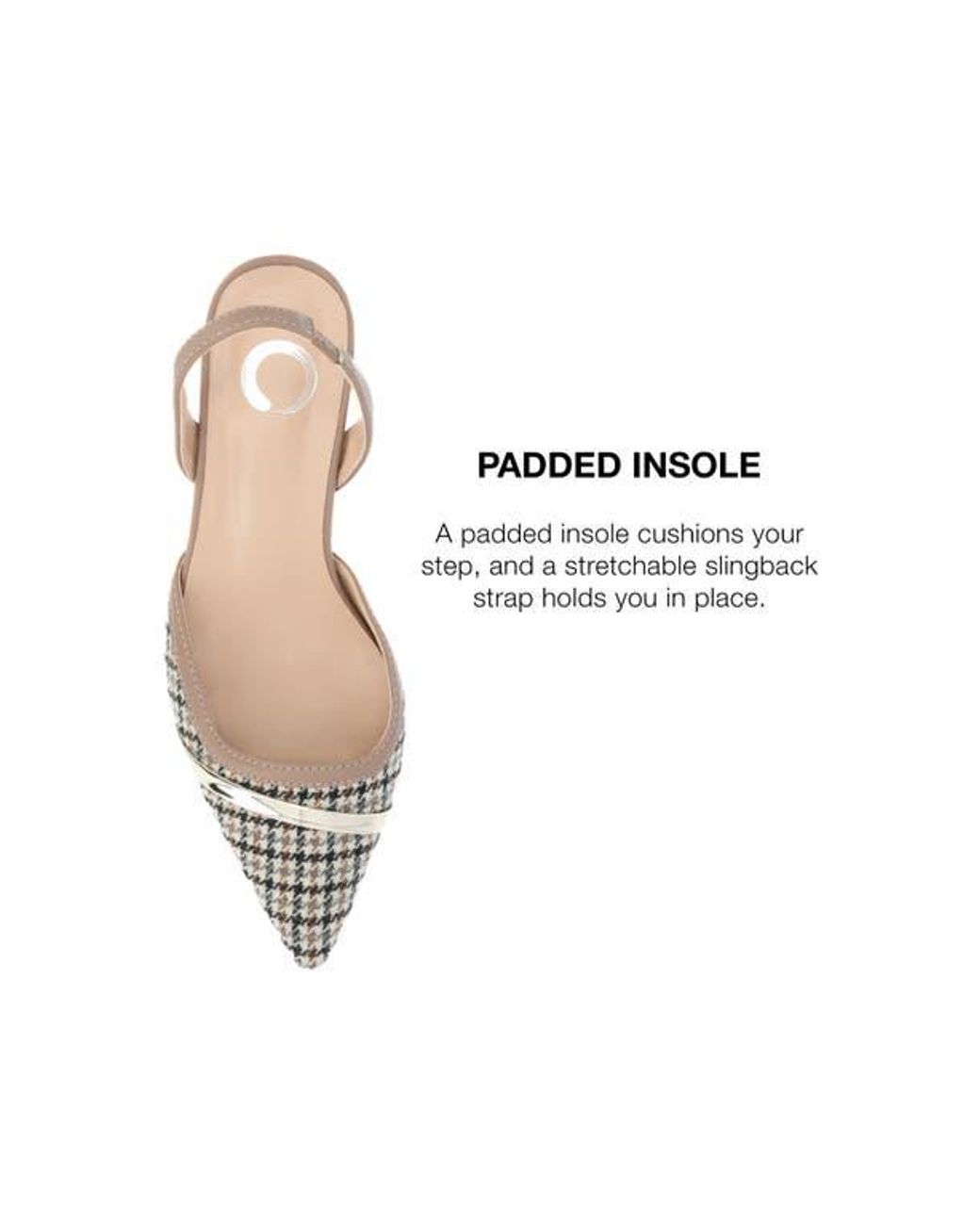 Journee Collection White Nellia Slingback Pointed-Toe Pump