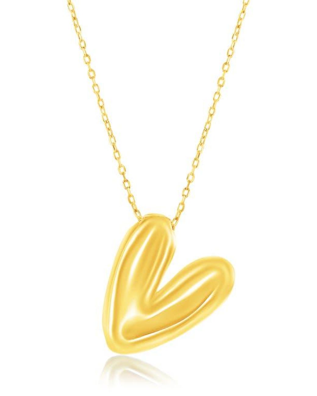 Simona Metallic Bubble Initial Pendant Necklace