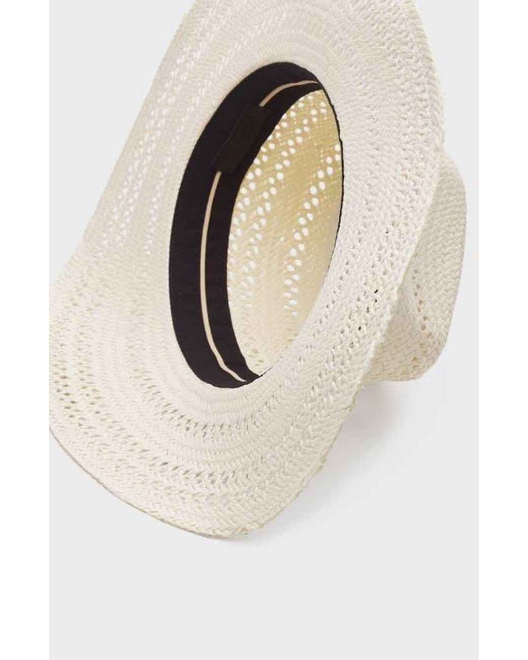 Rag & Bone White Straw Fedora