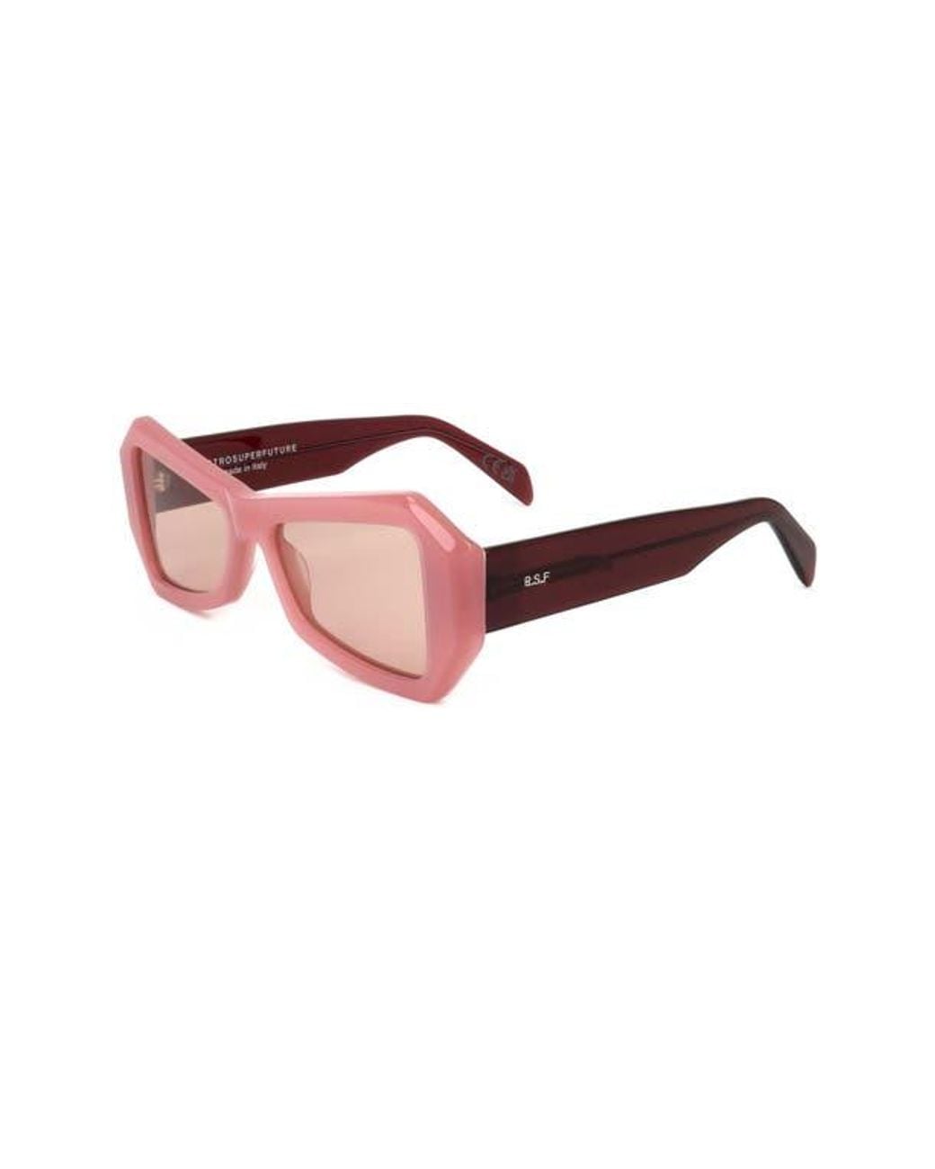 Retrosuperfuture Pink 53Mm Square Sunglasses