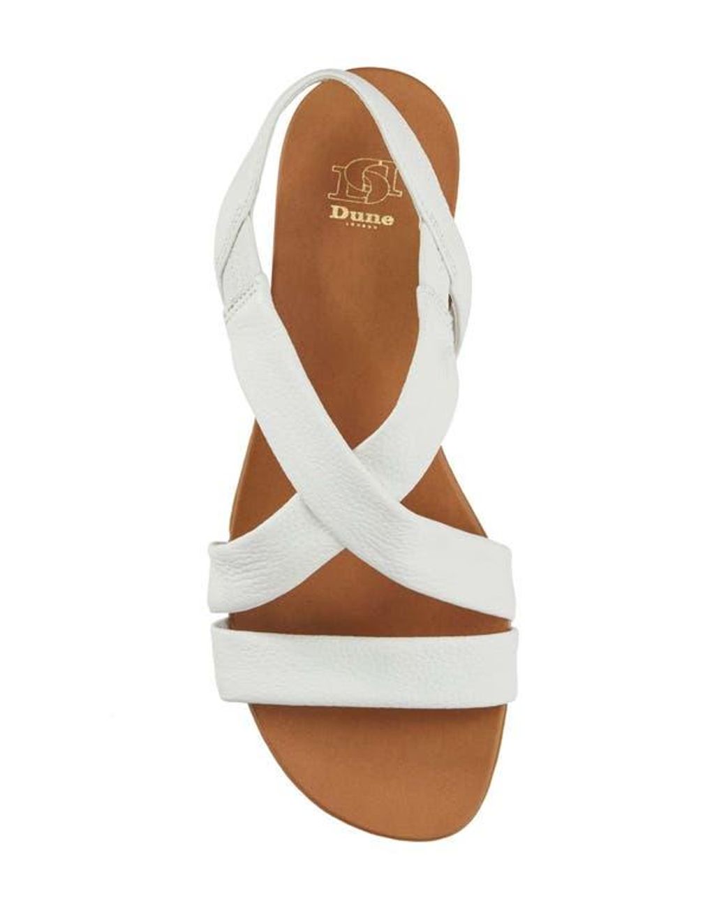 Dune White Landies Sandal