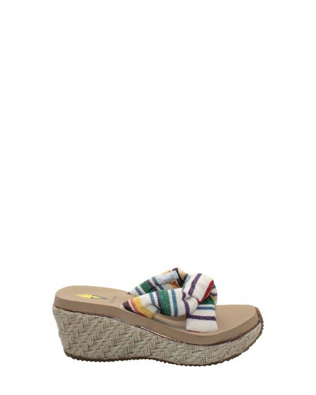 Volatile White Sunridge Wedge Slide Sandal