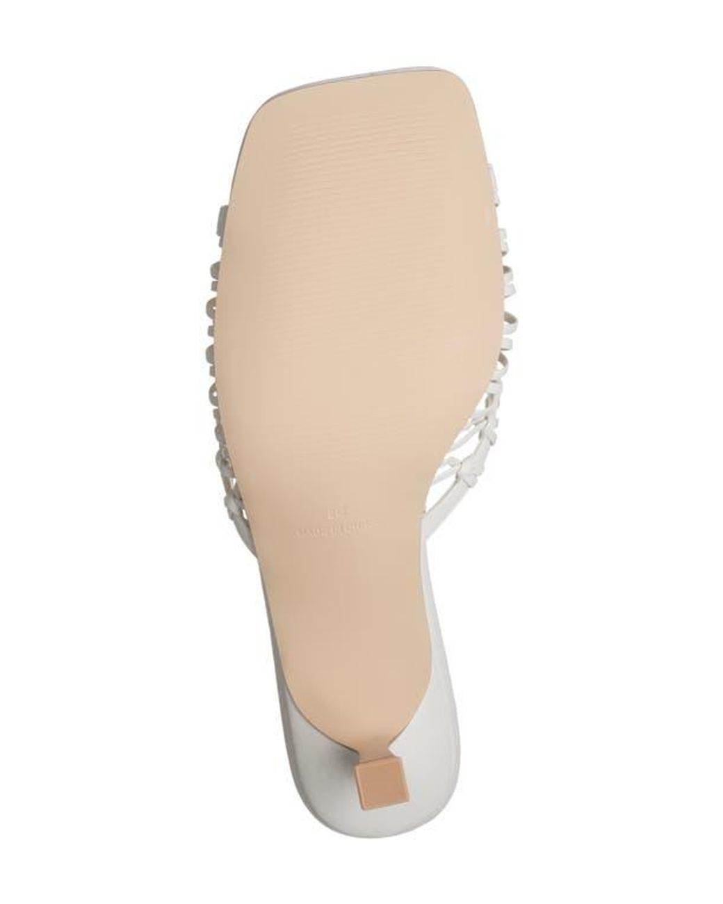 Steve Madden Sharey Kitten Heel Sandal in White | Lyst Steve Madden Sharey Kitten Heel Sandal in White | Lyst