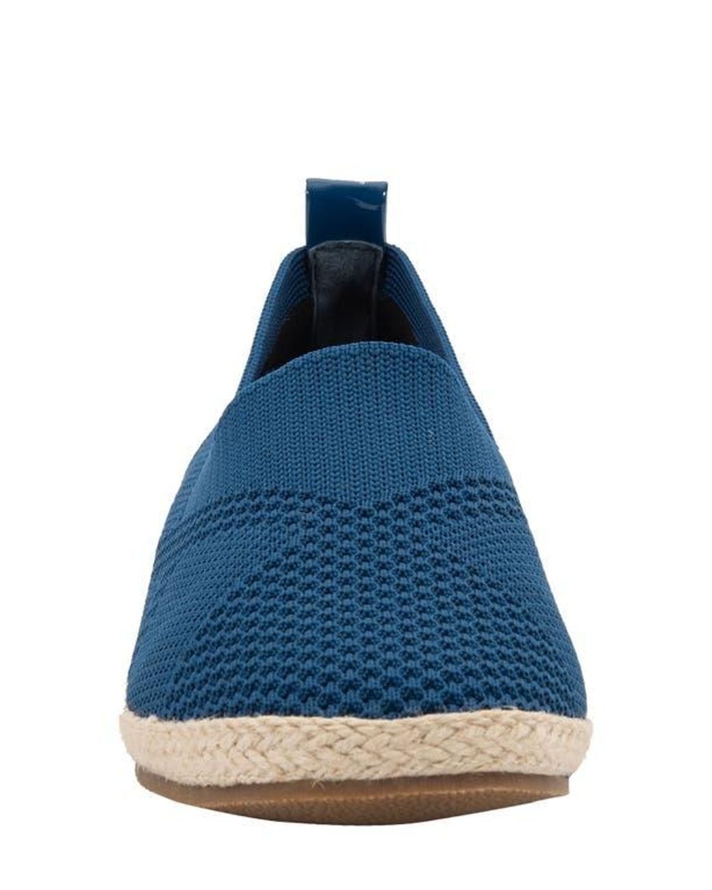 David Tate Blue Bianca Stretch Espadrille Pump