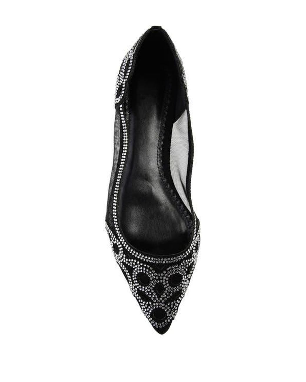 Journee Collection Black Batavia Rhinestone Flat