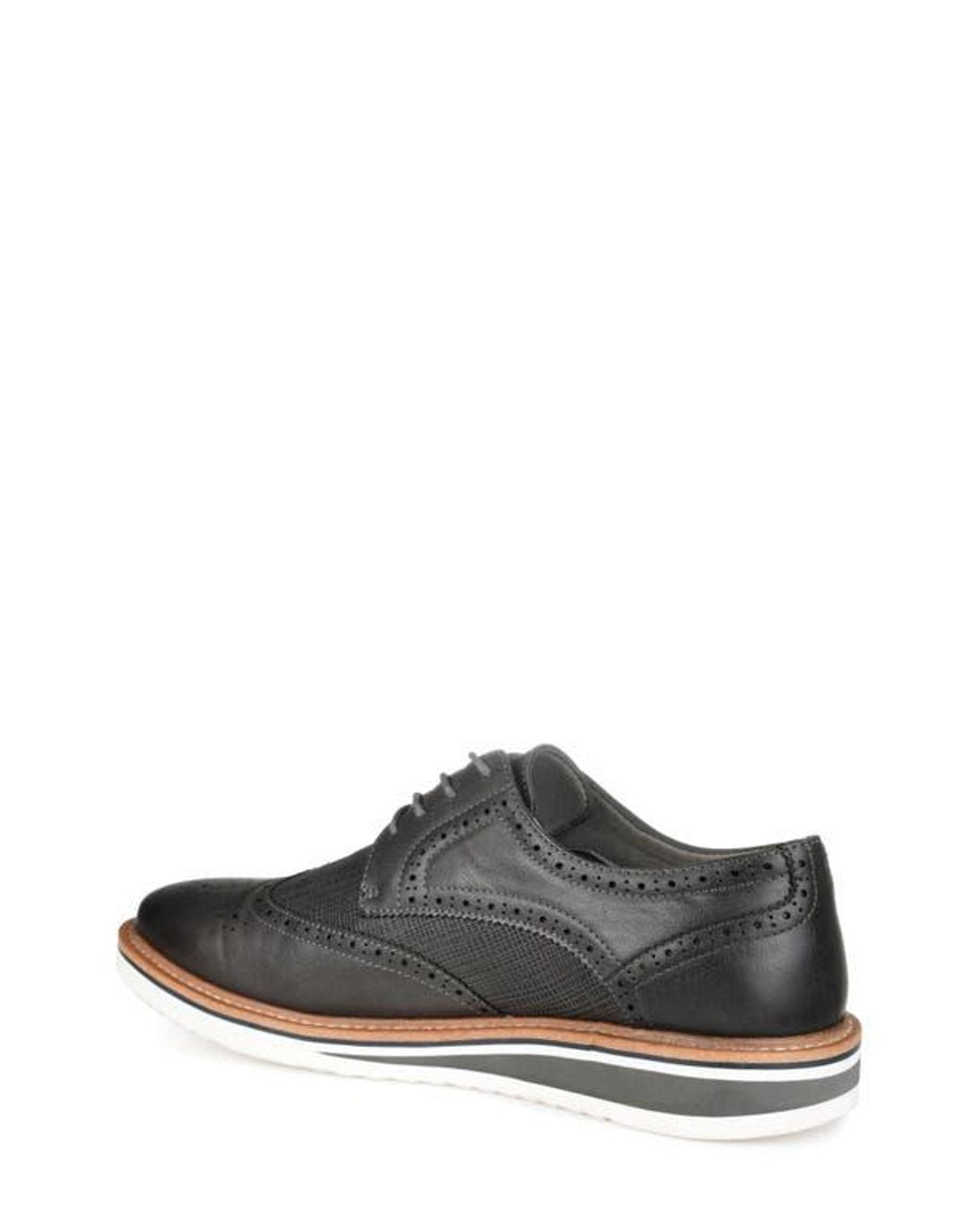 Vance Co. Black Warrick Wingtip Derby for men