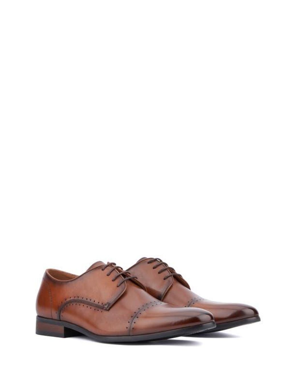 Vintage Foundry Brown Ferdinand Cap Toe Derby for men
