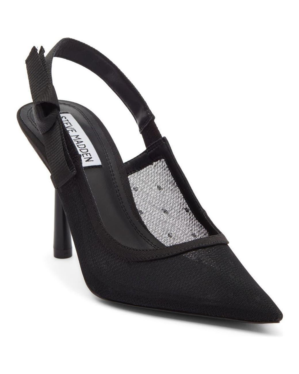 Steve Madden Black Stefani Slingback Pump