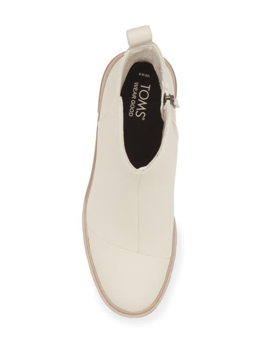 TOMS Natural Leather Rya Ankle Booties