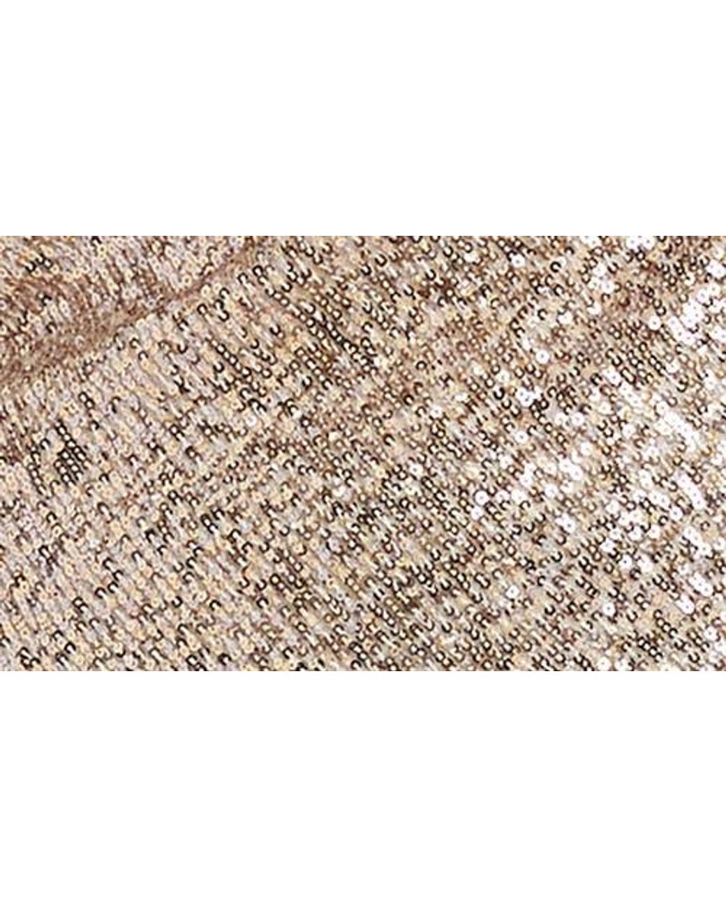 Karen Kane Multicolor Sequin Drape Neck Top