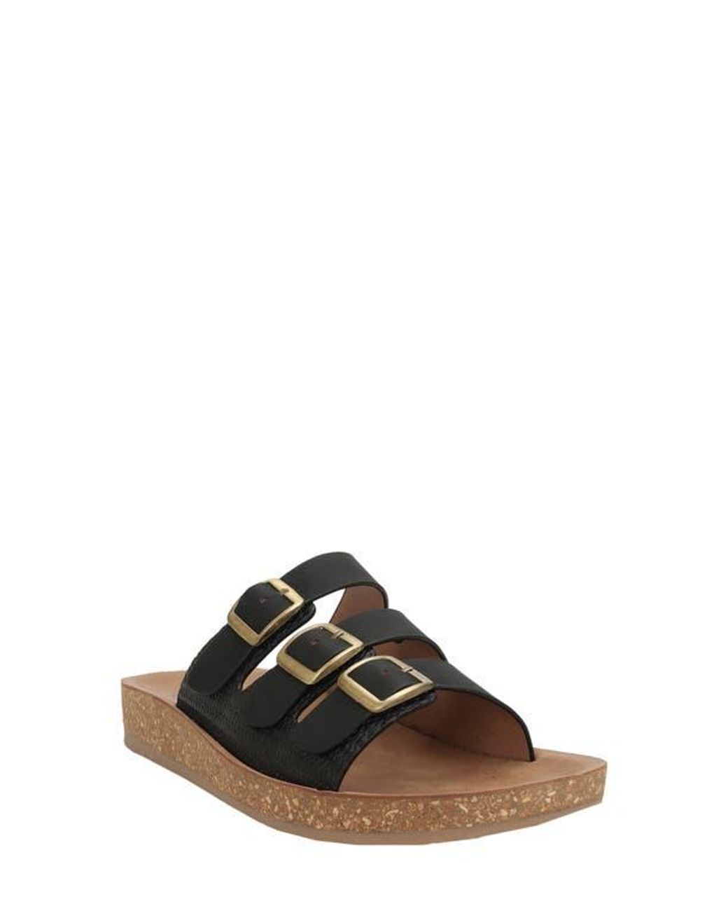 Seven7 Brown Triple Strap Sandal
