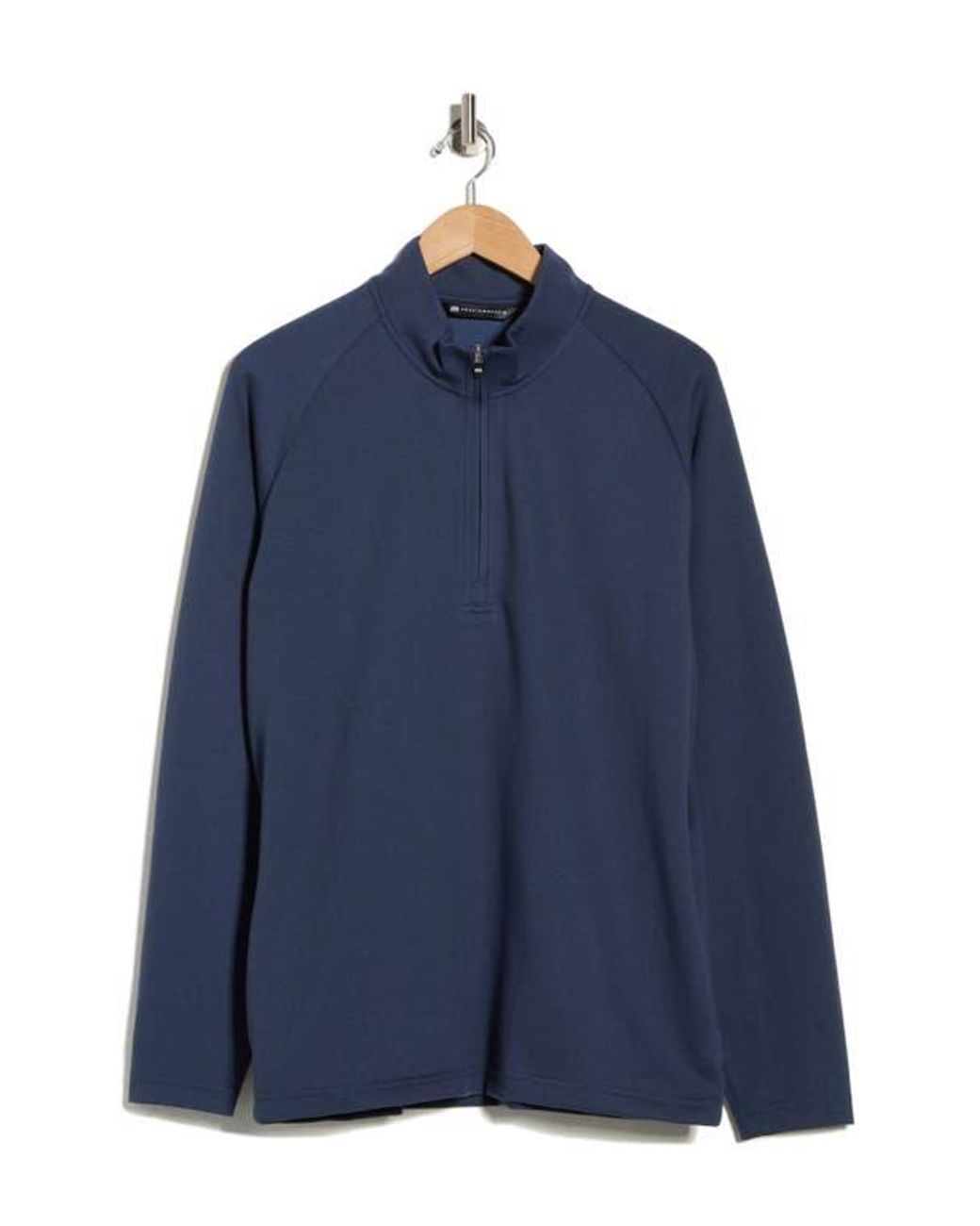 Travis Mathew Blue Upgraded Quarter Zip Pullover for men