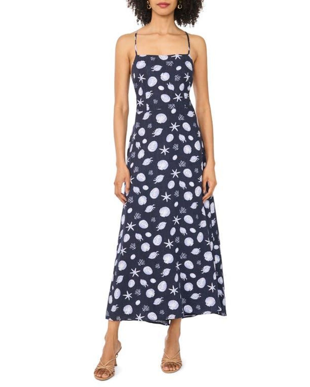 1.STATE Blue Cami Maxi Dress