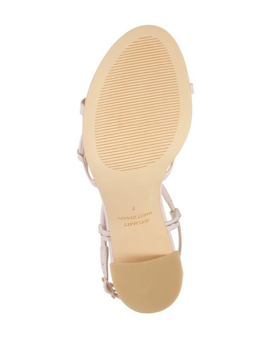 Stuart Weitzman Natural Nilla 75 Block Sandal