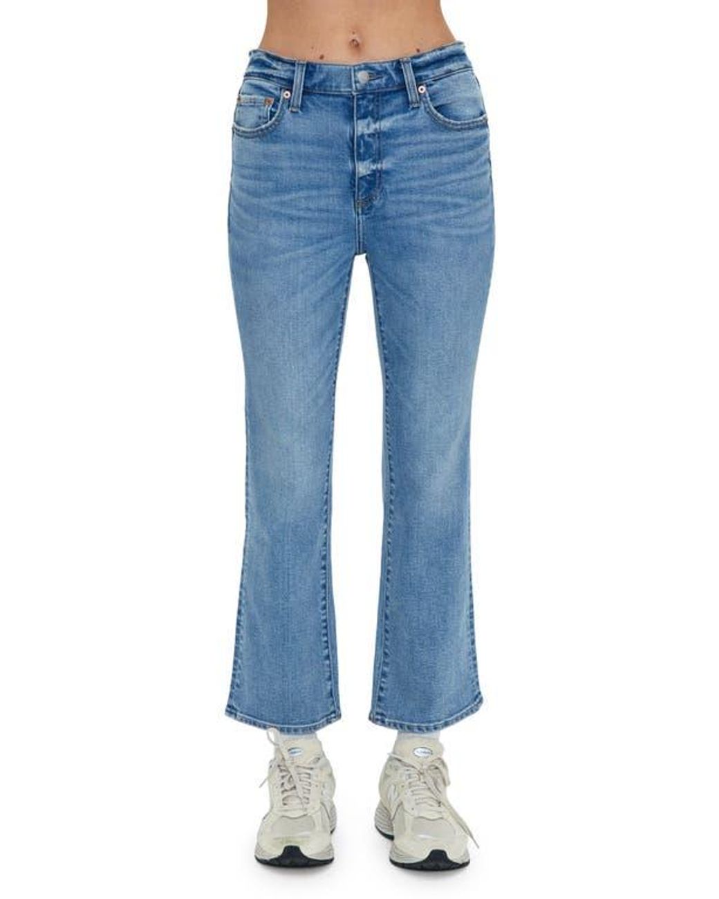 Pistola Blue Lennon High Waist Ankle Bootcut Jeans