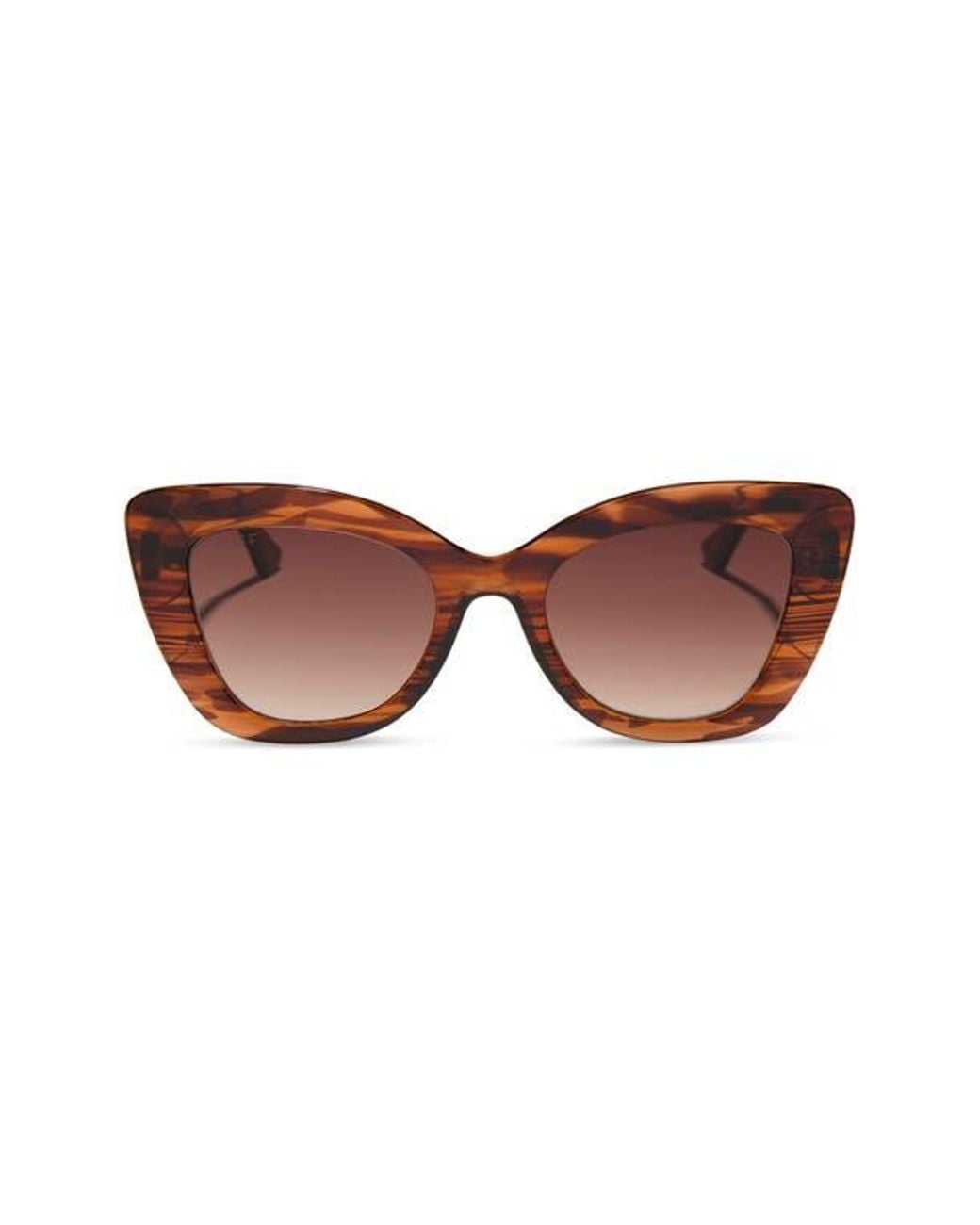 DIFF Brown 52Mm Melody Sunglasses