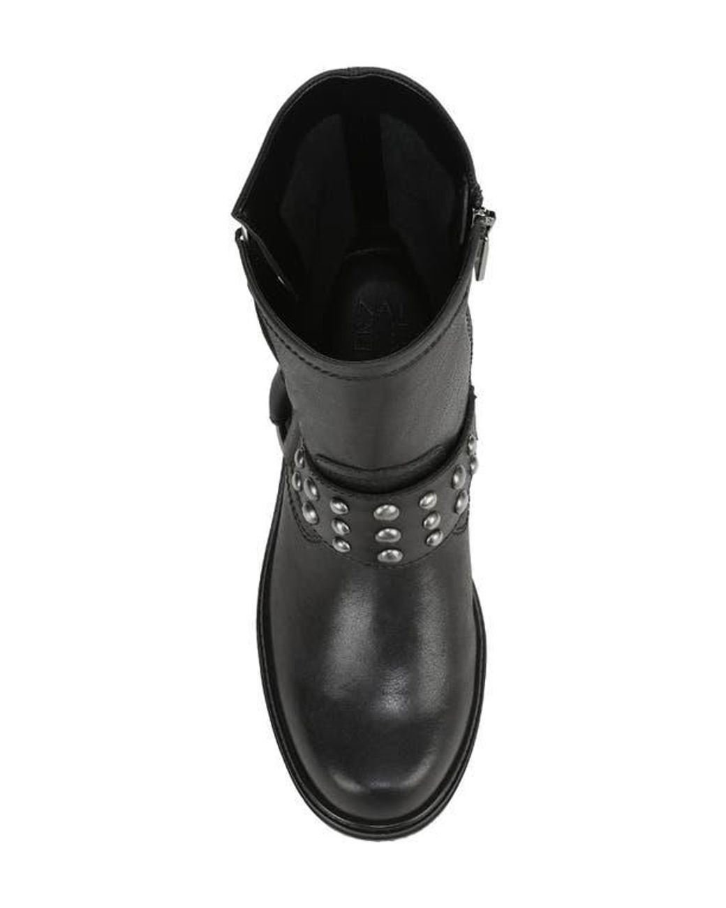Naturalizer Black Optimus Stud Moto Boot