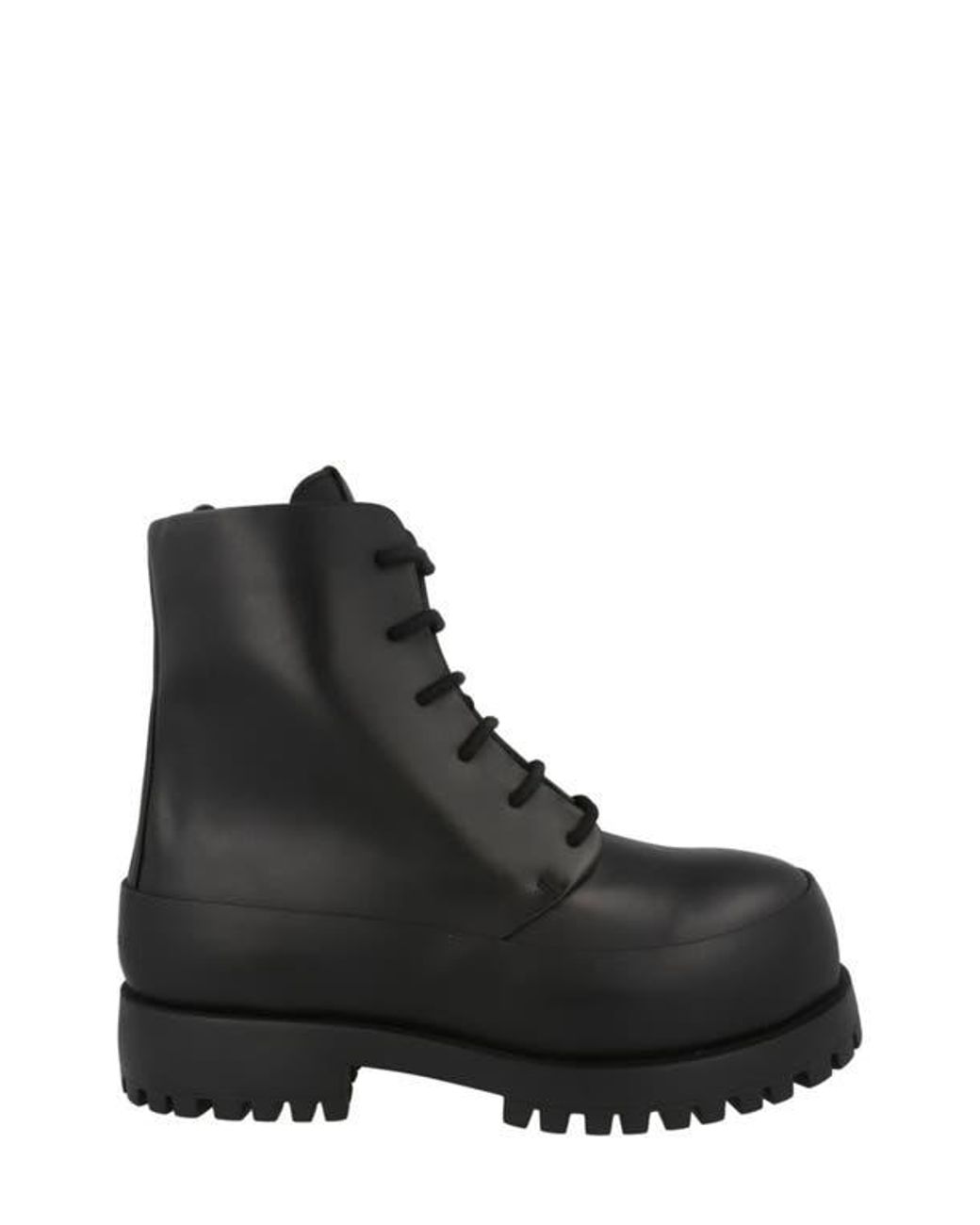 Ferragamo Black Fede Combat Boot for men