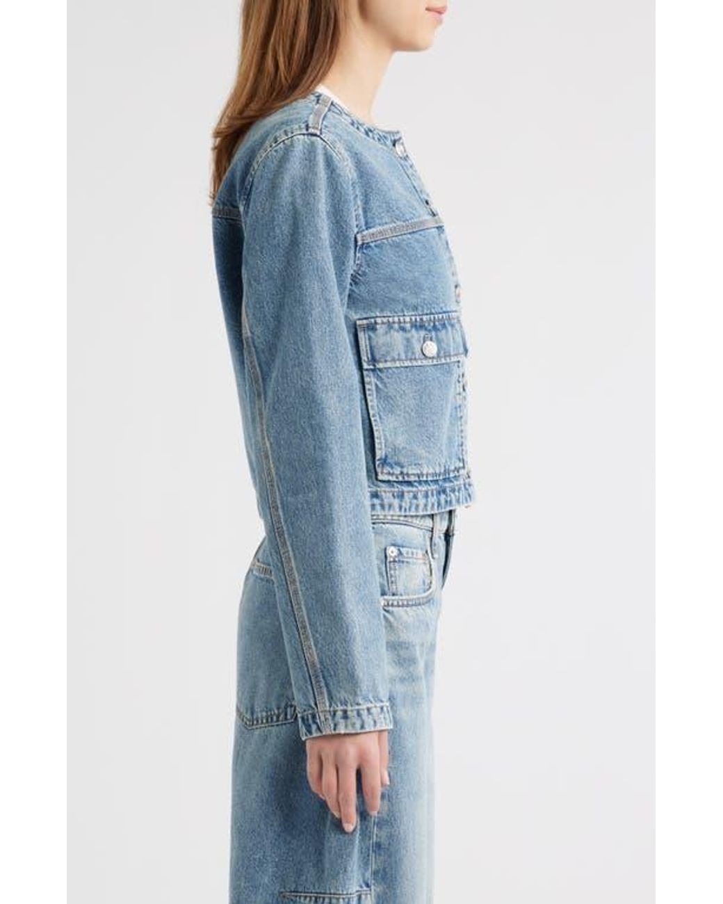 Rag & Bone Blue Drew Denim Jacket