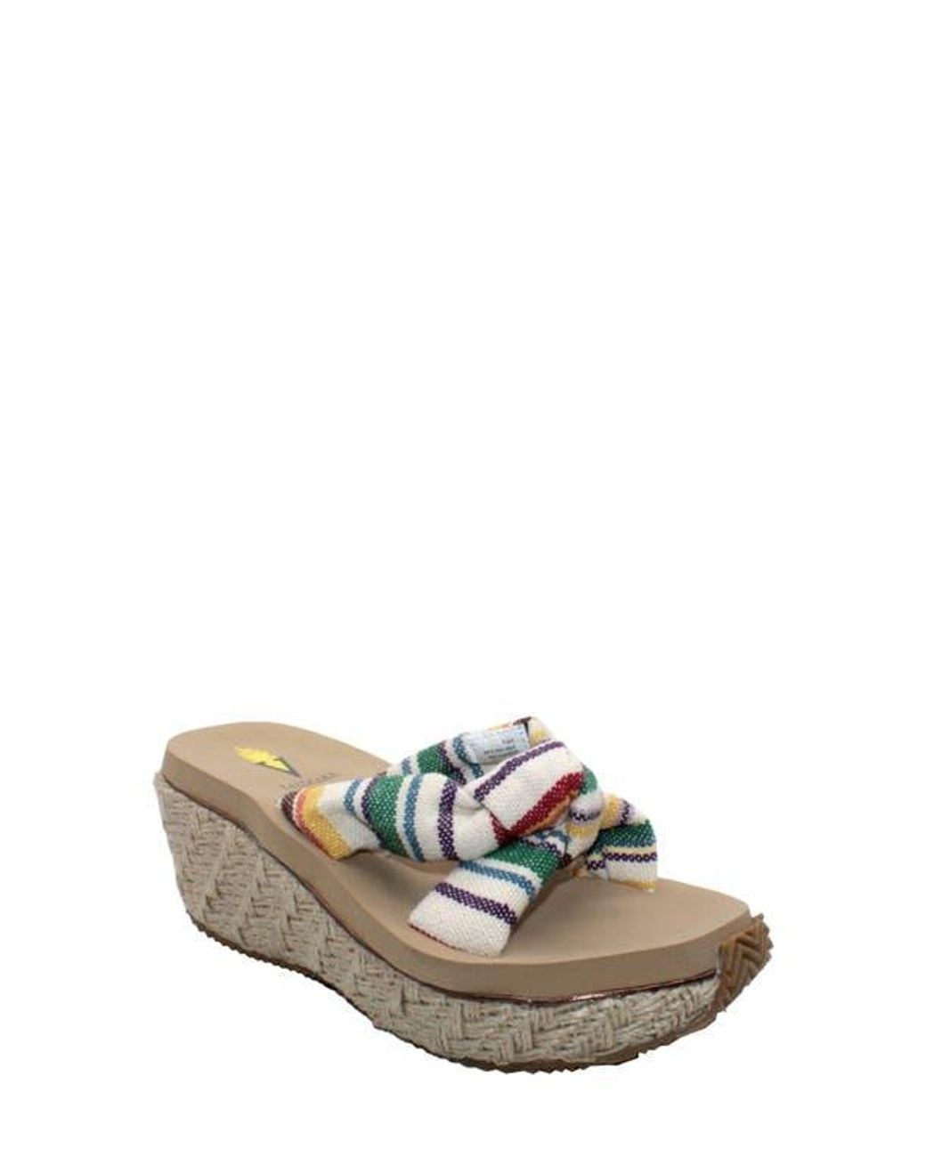Volatile White Sunridge Wedge Slide Sandal