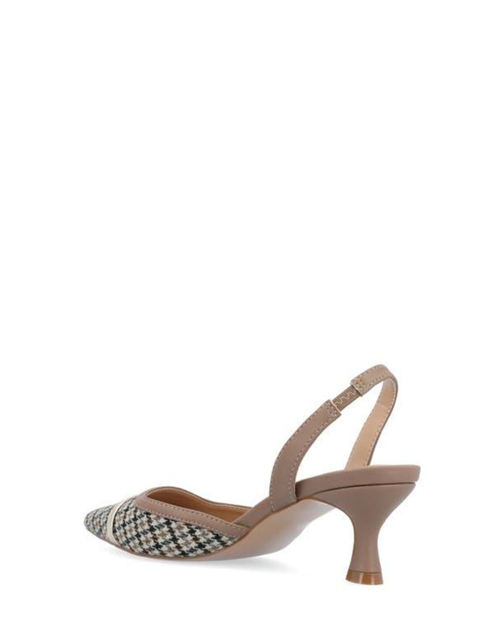 Journee Collection White Nellia Slingback Pointed-Toe Pump