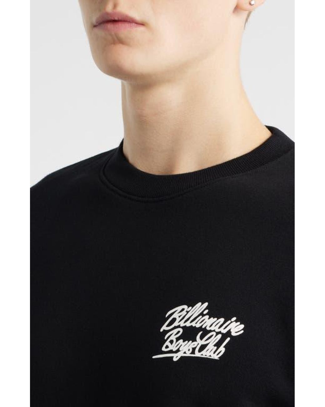 BBCICECREAM Black Bb Small Script Cotton Sweatshirt for men