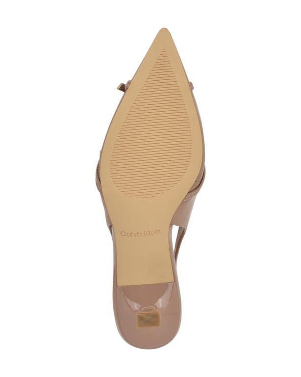 Calvin Klein Brown Tulissa 2 Pointed Toe Slingback Pump