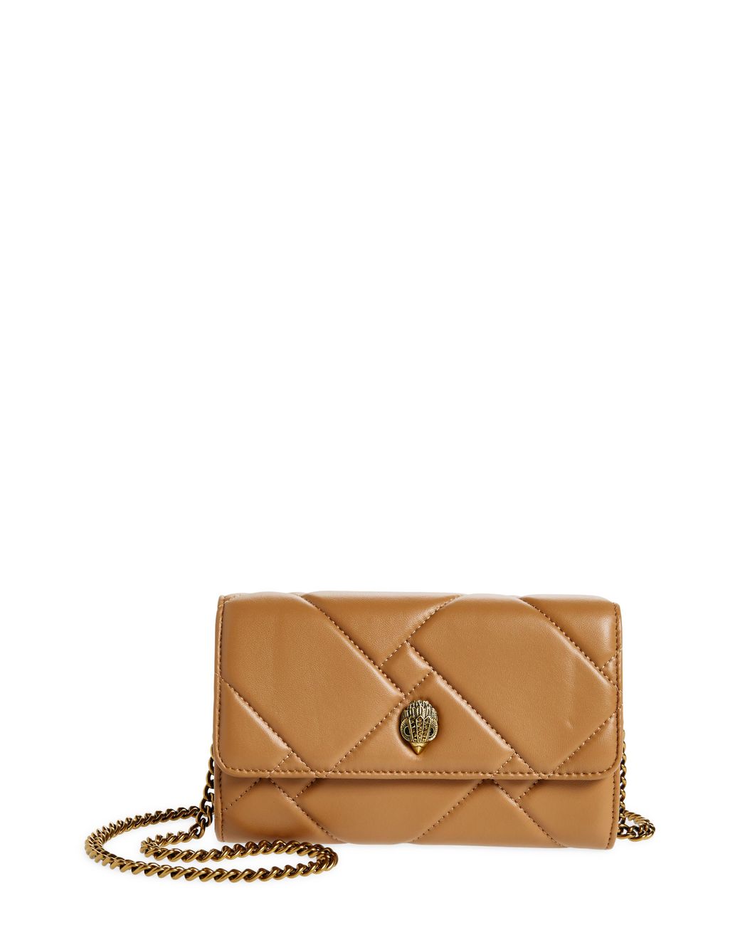 Kurt Geiger Mini Kensington Quilted Leather Crossbody Bag in Brown Lyst