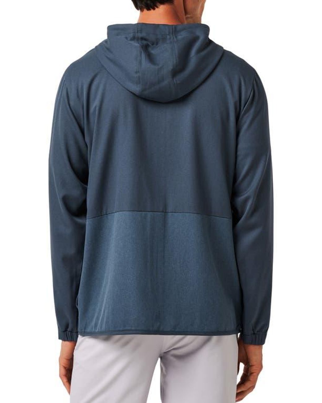 Travis Mathew Blue Deepspace Colorblock Hooded Jacket for men
