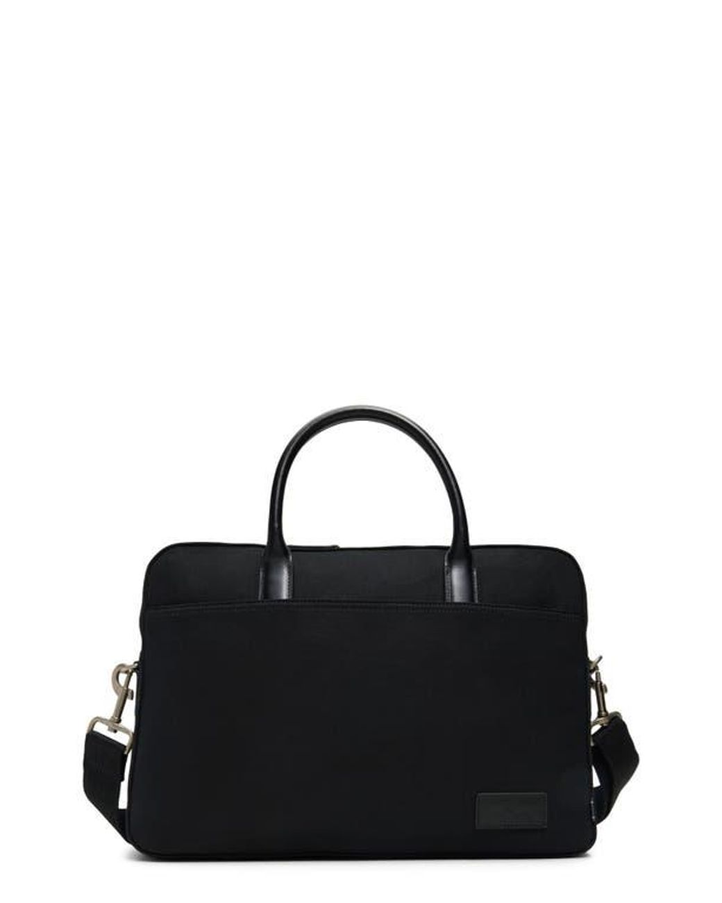 Brooks Brothers Medford Slim Briefcase in Black for Men | Lyst