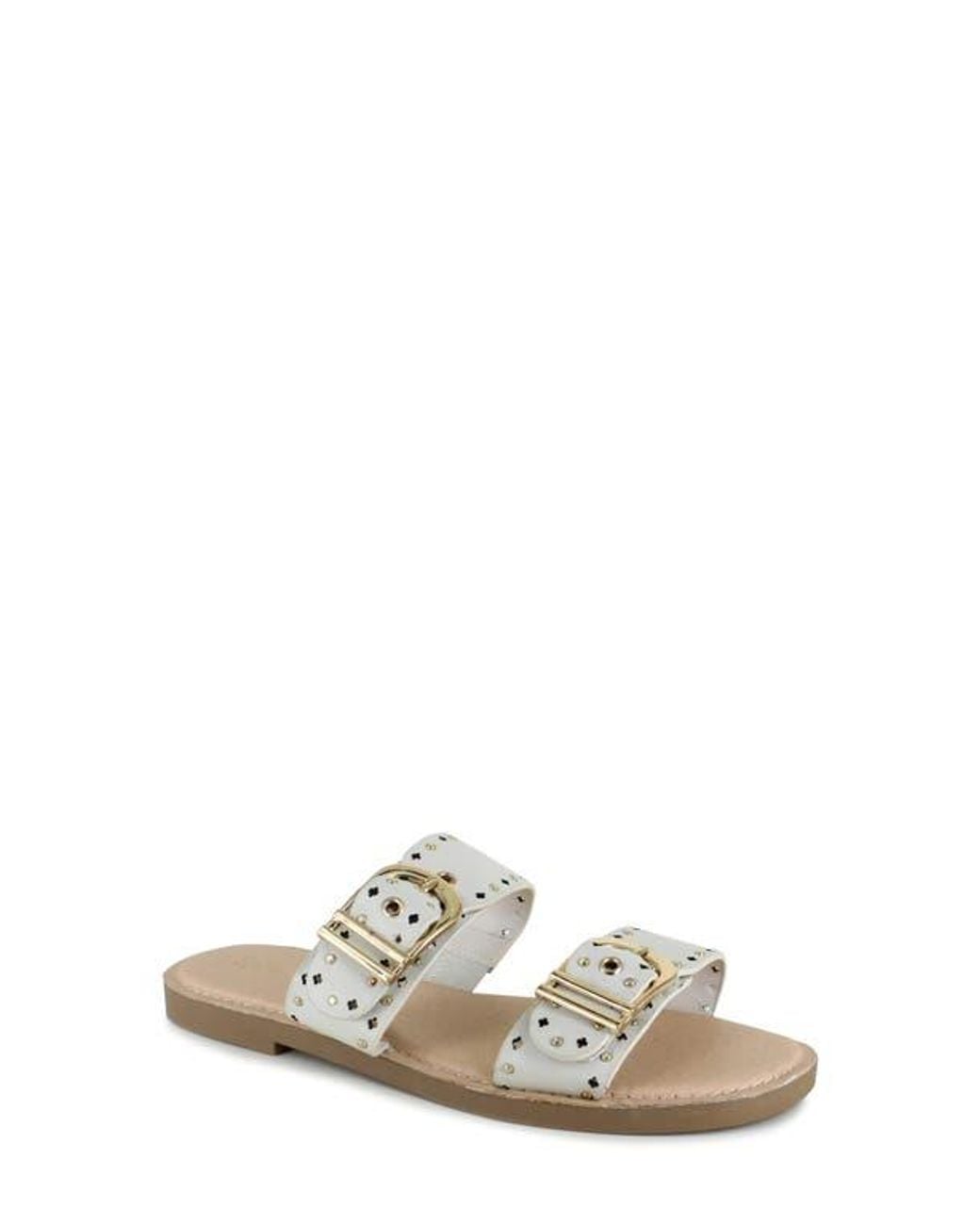 Splendid White Leena Slide Sandal