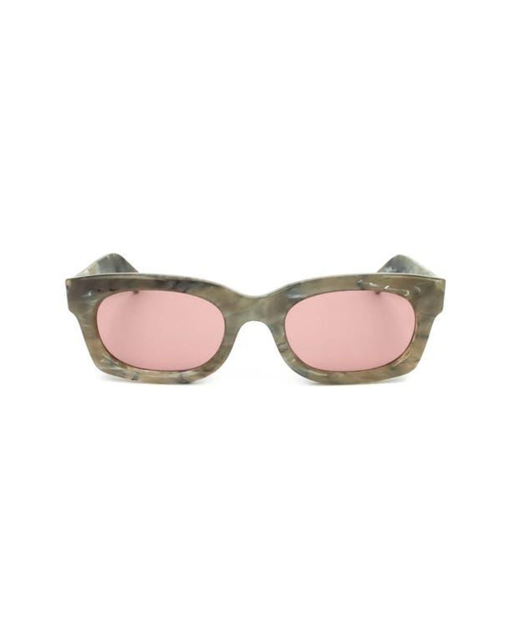Retrosuperfuture Pink 53Mm Wrap Sunglasses