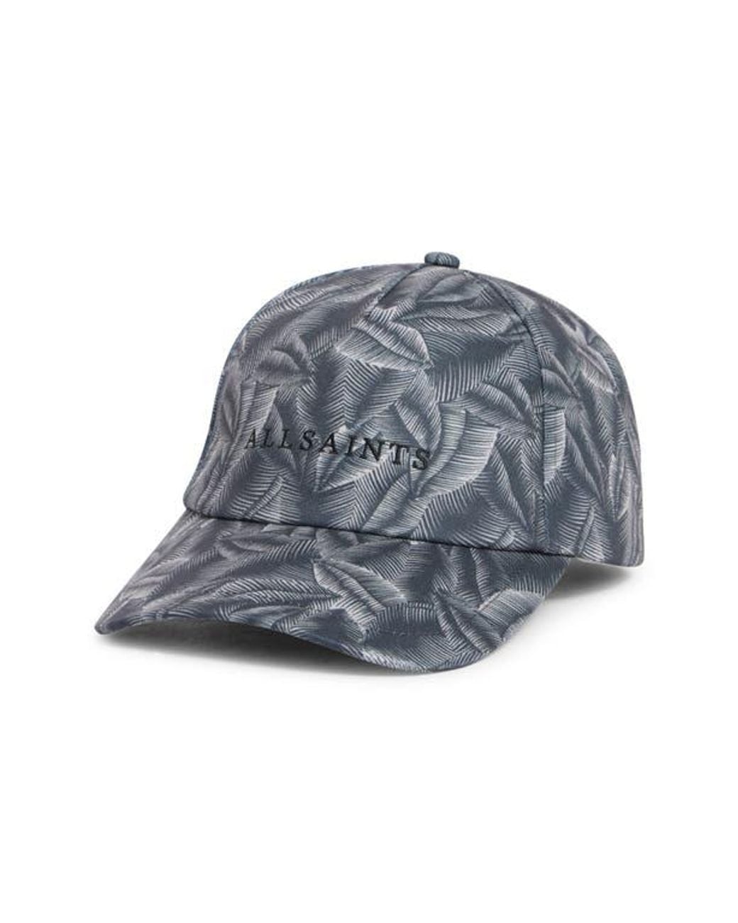 AllSaints Gray Marseille Adjustable Baseball Cap