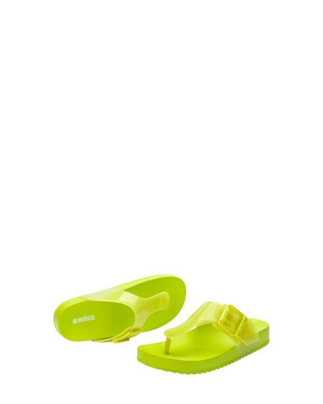 Melissa Yellow Cozy Platform Flip Flop