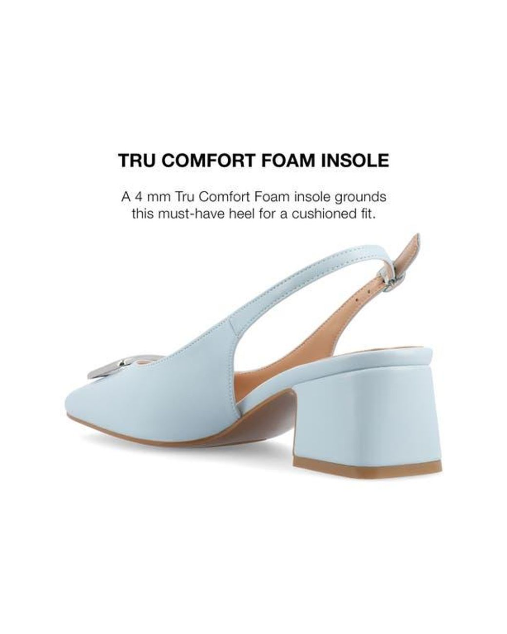 Journee Collection Blue Everlee Slingback Pump