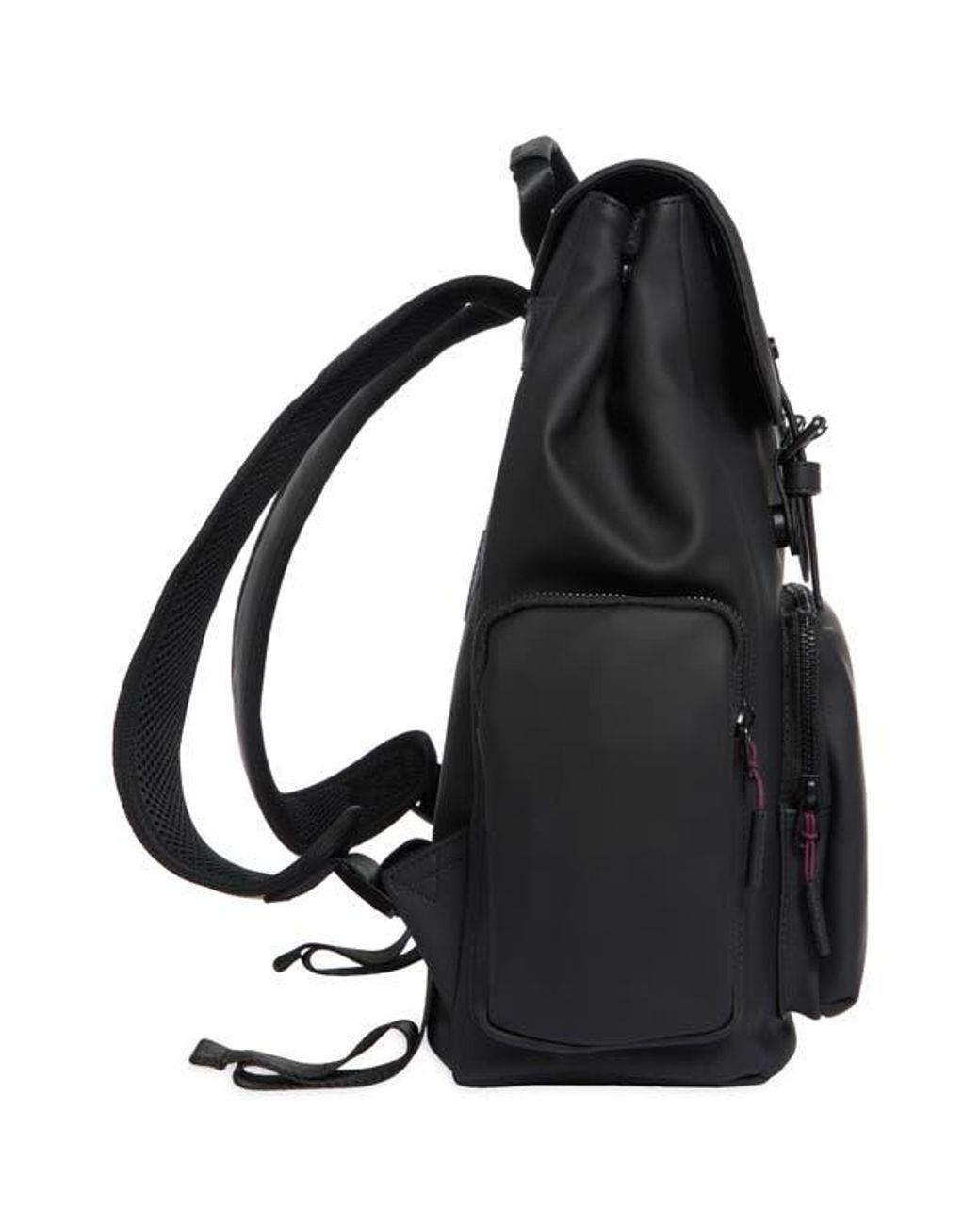 Bonobos Black Rubberized Laptop Backpack for men